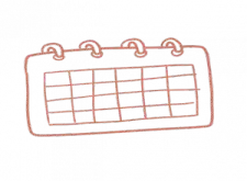 calendrier rose